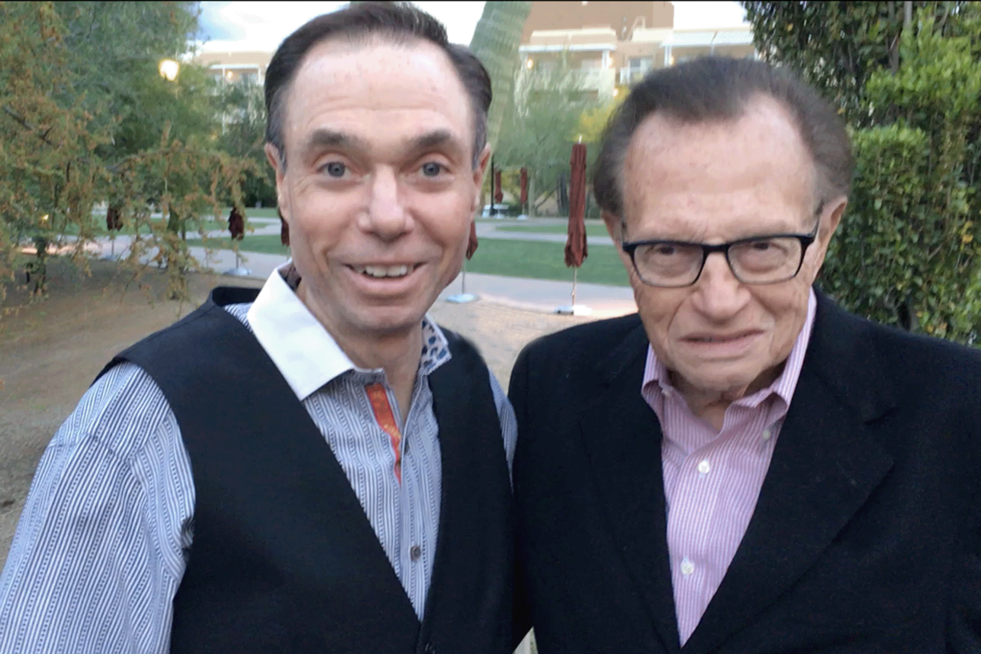 Greg Hague and Larry King